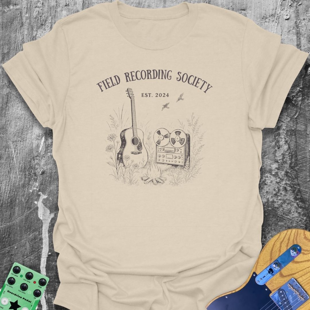 Field Recording Society Girl Guitarist Tee