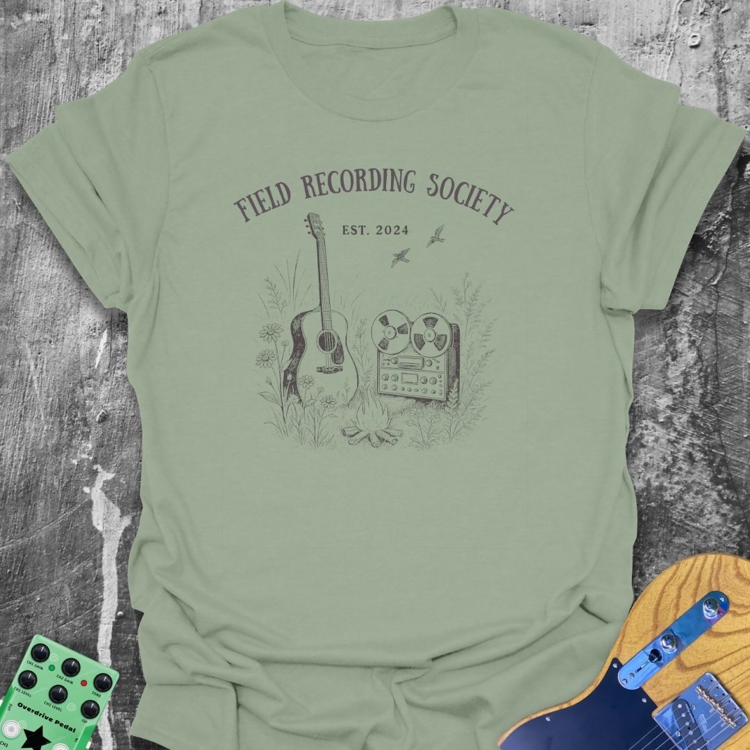 Field Recording Society Girl Guitarist Tee