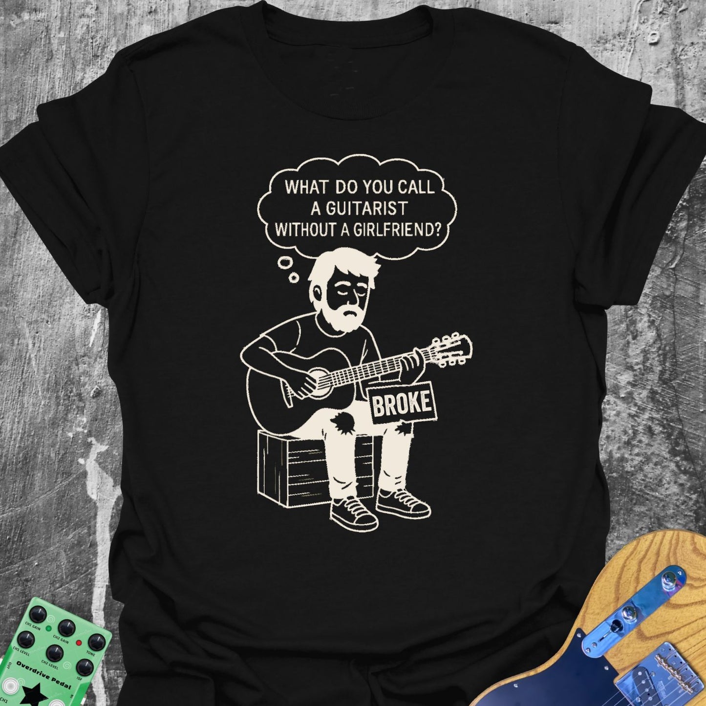 Broke Guitarist Tee