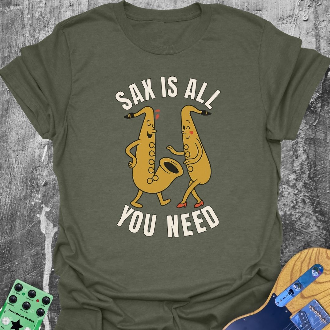 Sax Is All You Need Music Tee