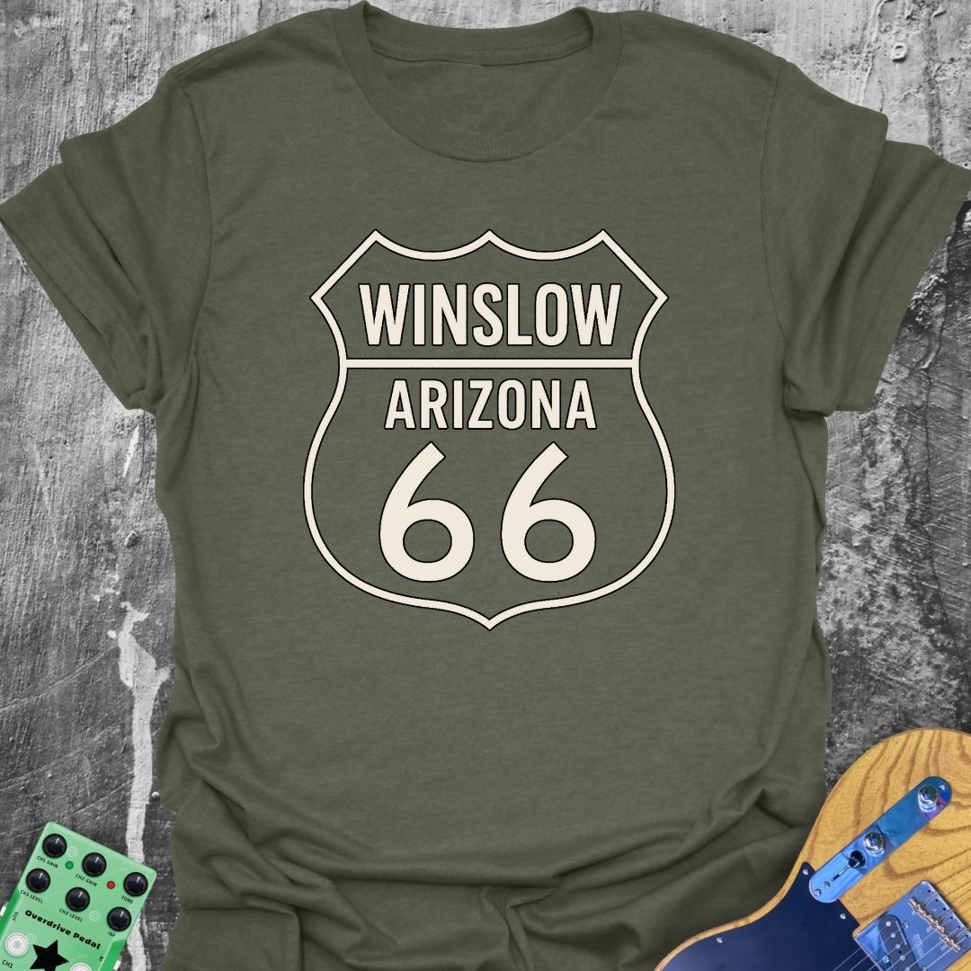Winslow Arizona Route 66 Music Tee