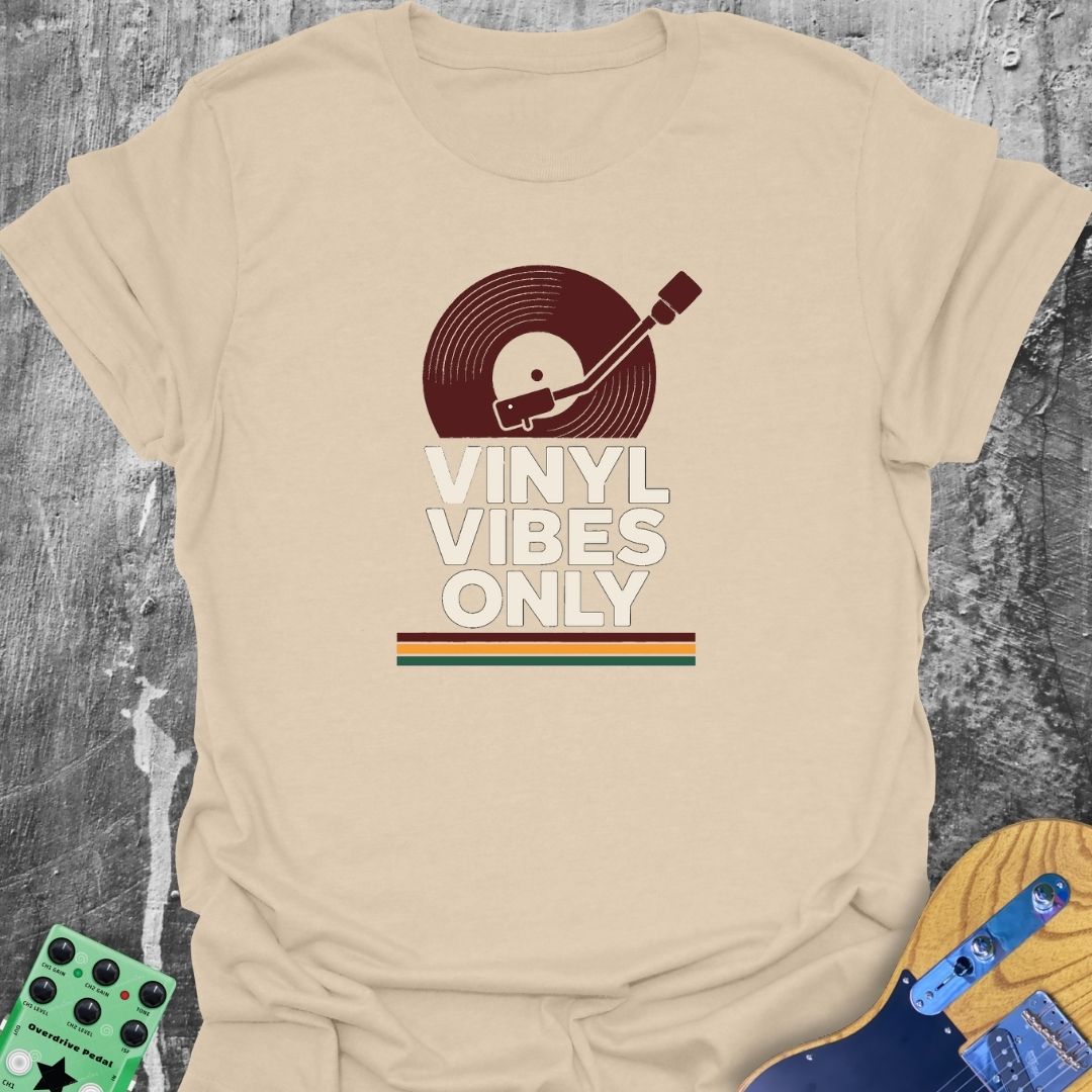 Vinyl Vibes Only Music Tee