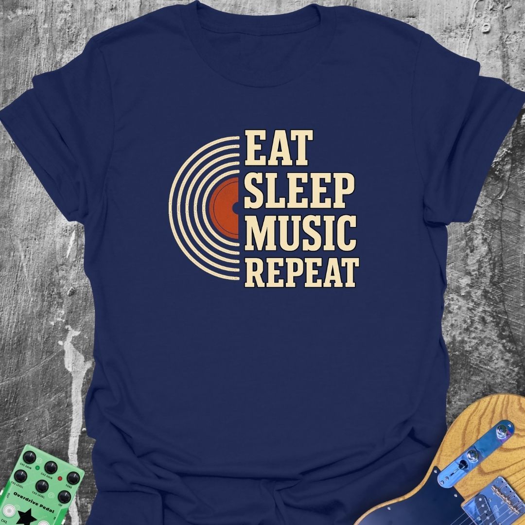 Eat Sleep Music Repeat Music Tee