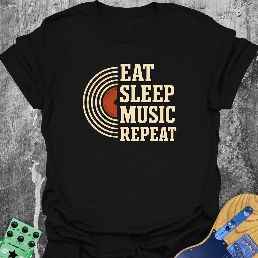 Eat Sleep Music Repeat Music Tee