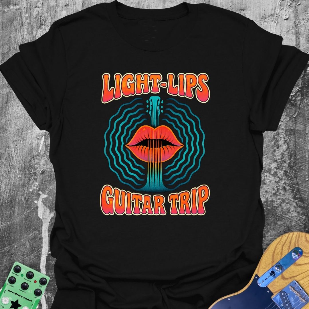 Light Lips Guitar Trip Music Tee