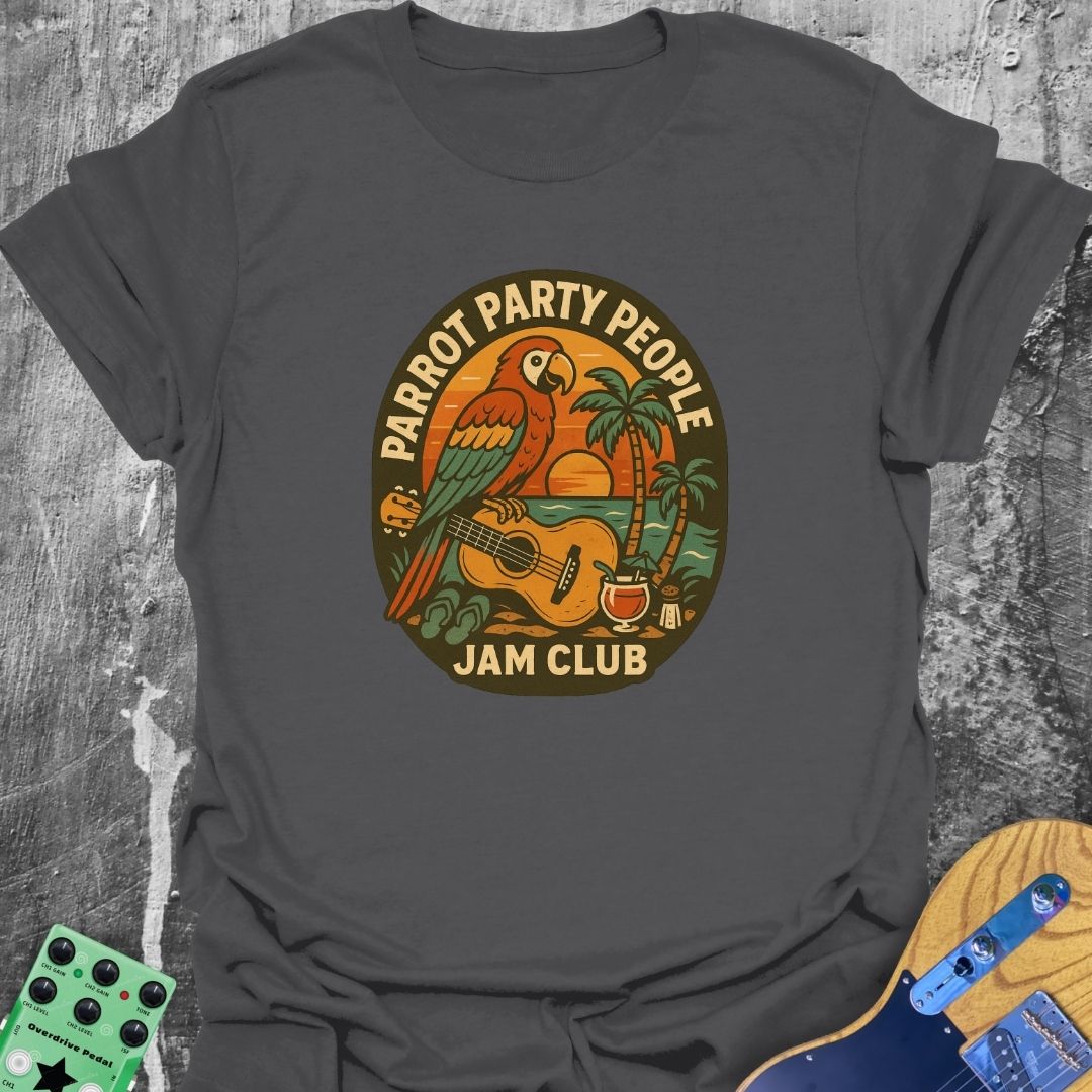 Parrot Party People Music Tee