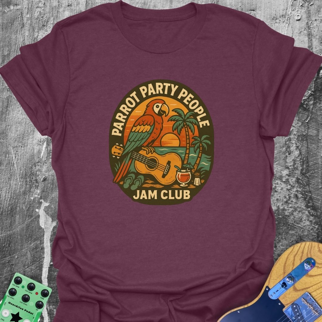 Parrot Party People Music Tee