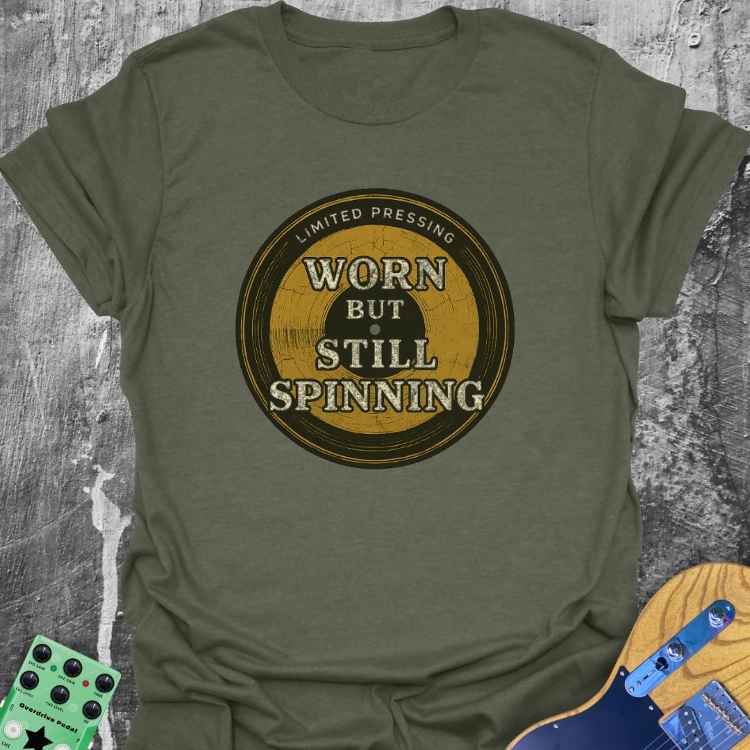 Worn But Still Spinning Music Tee