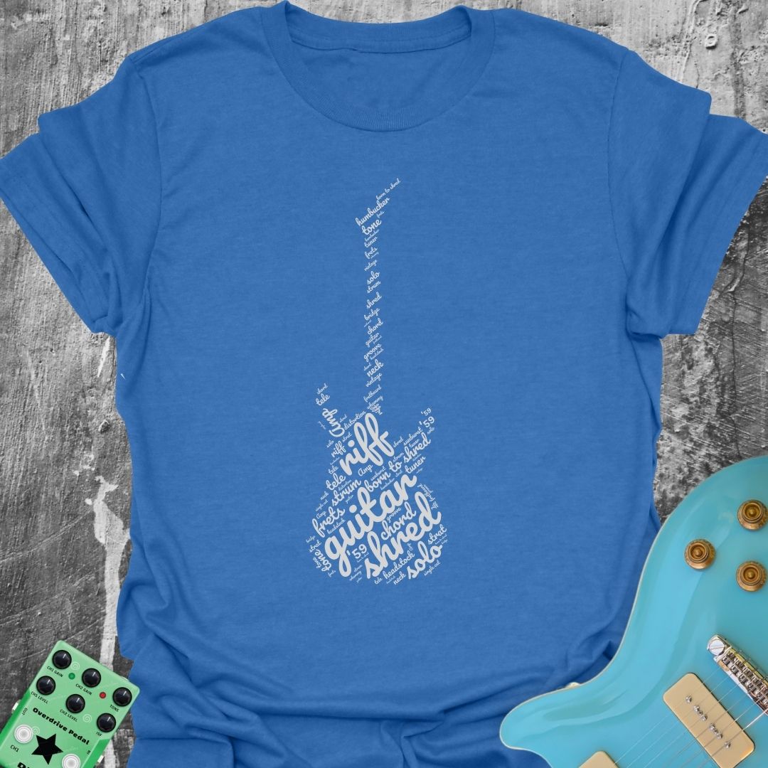 Guitar Wordcloud T-Shirt