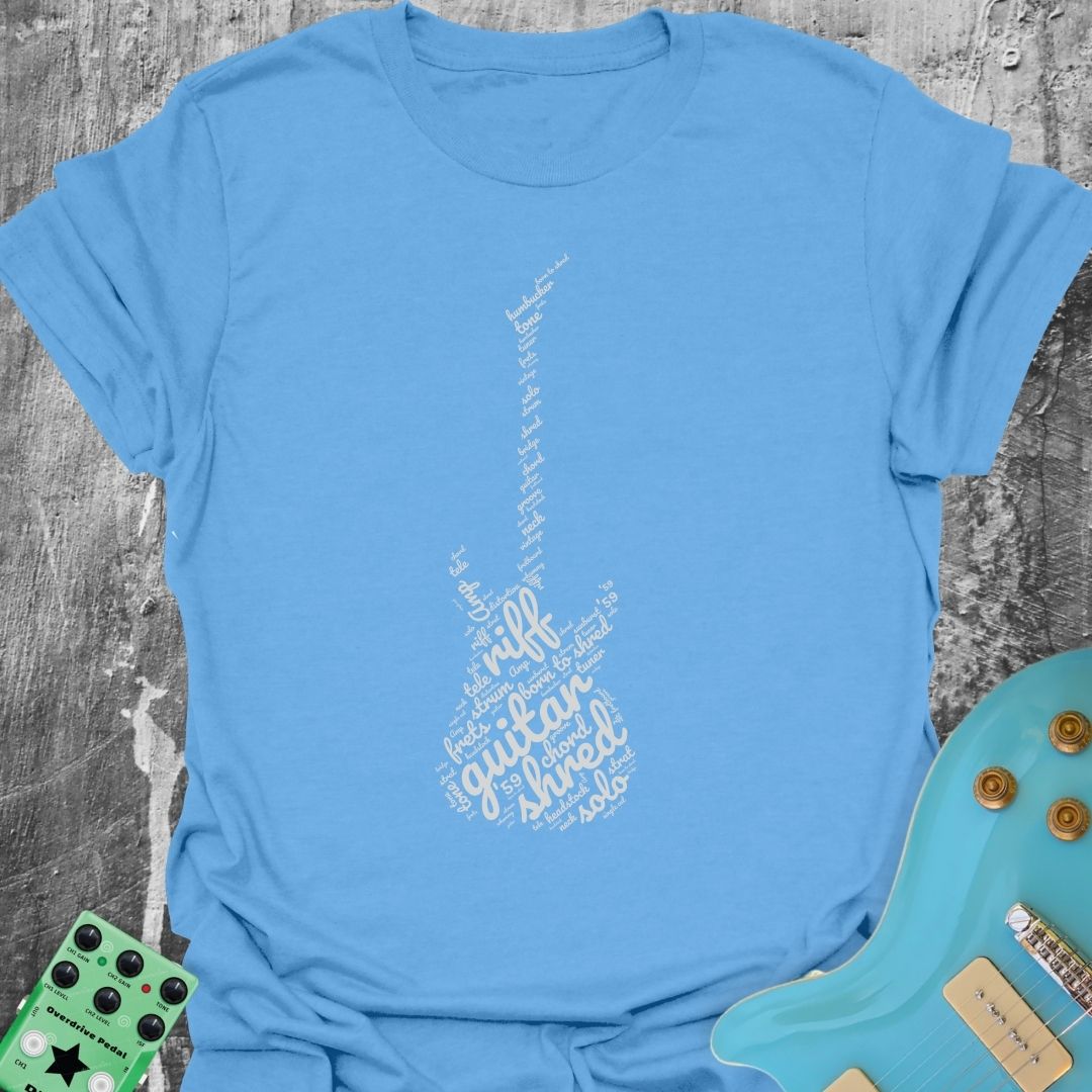 Guitar Wordcloud T-Shirt