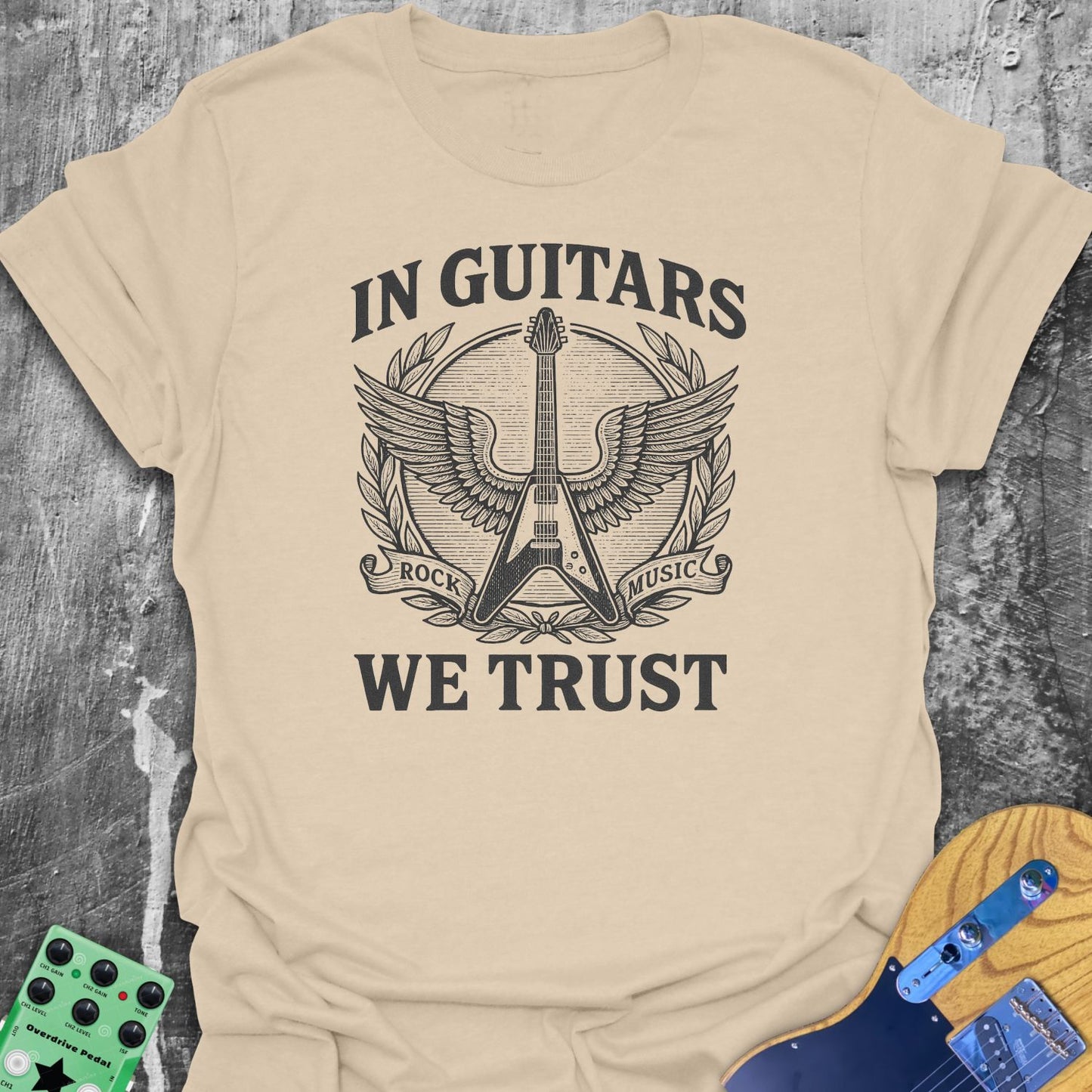 In Guitars We Trust Tee