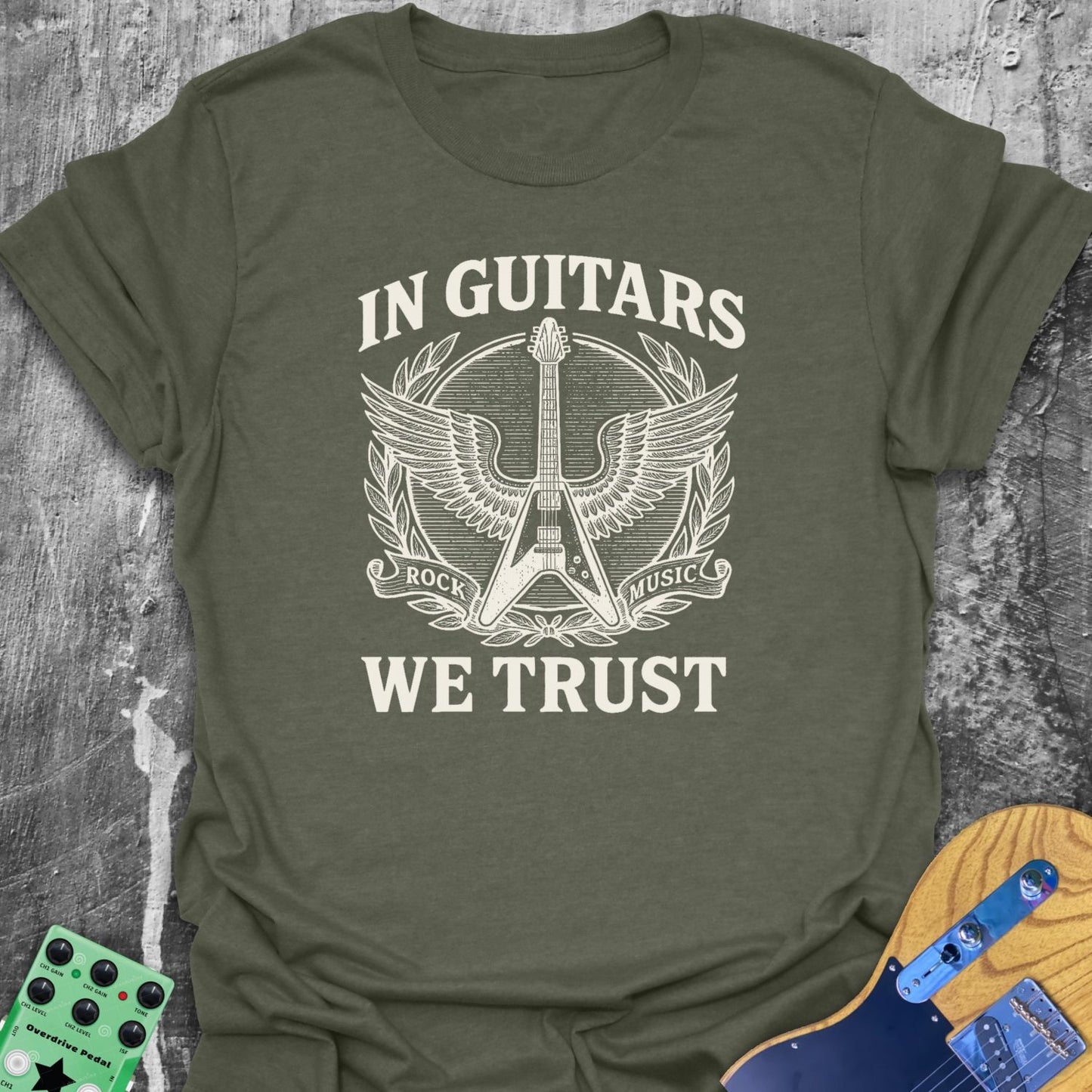 In Guitars We Trust Tee
