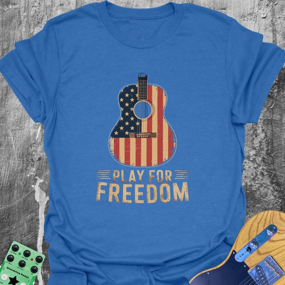 Patriot Freedom Guitar T-Shirt