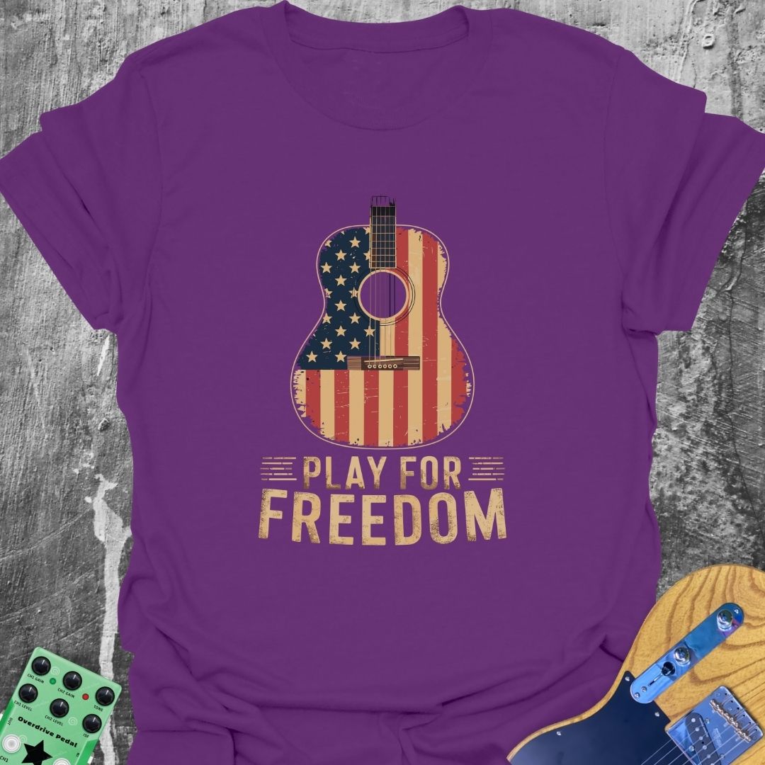 Patriot Freedom Guitar T-Shirt