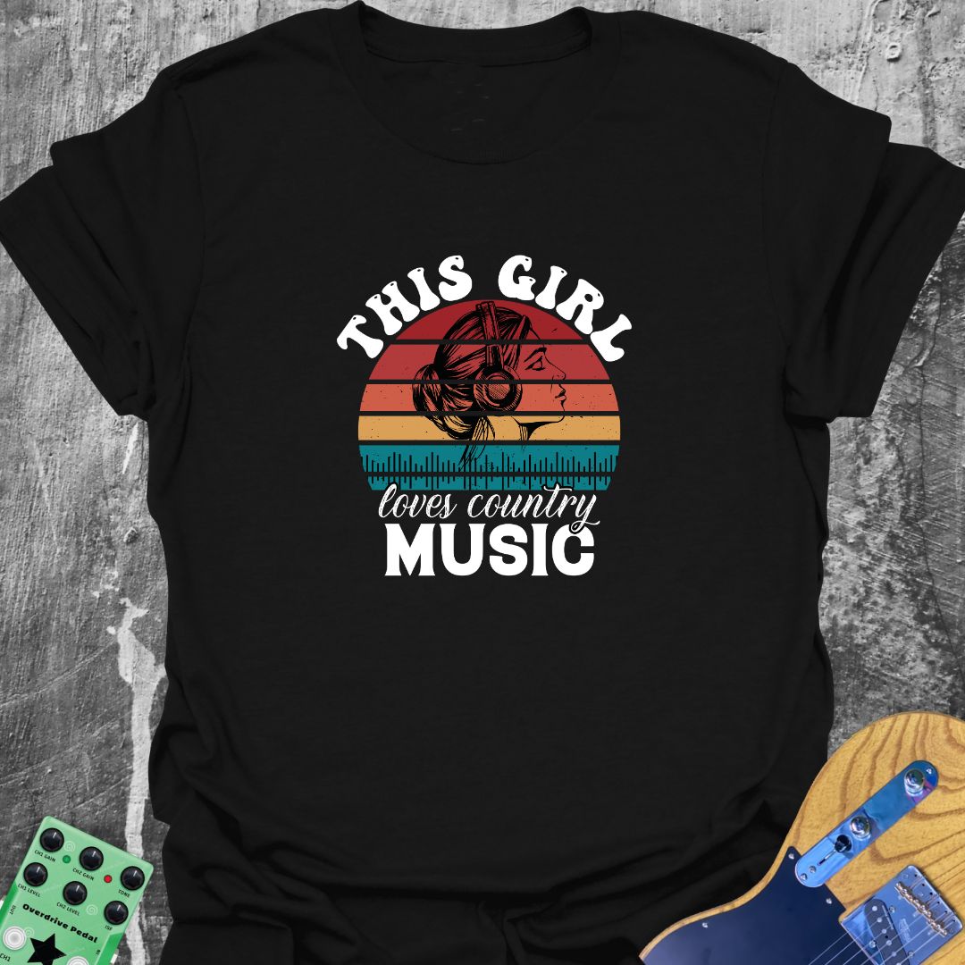This Girl Loves Country Music T-Shirt