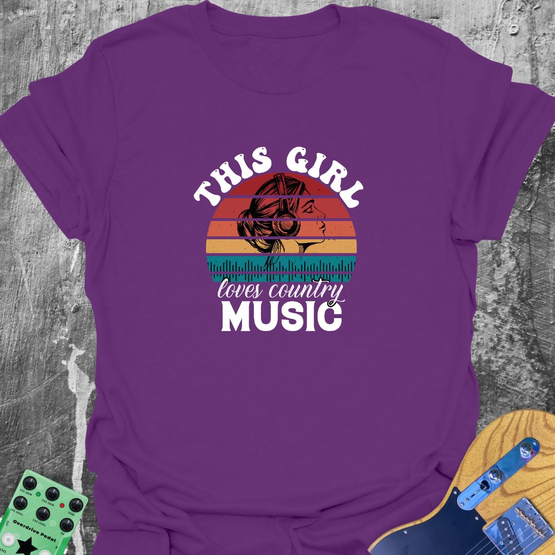 This Girl Loves Country Music T-Shirt