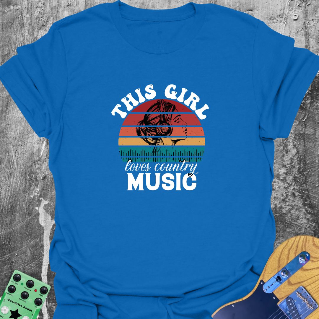 This Girl Loves Country Music T-Shirt