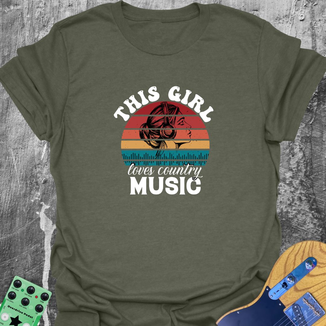 This Girl Loves Country Music T-Shirt