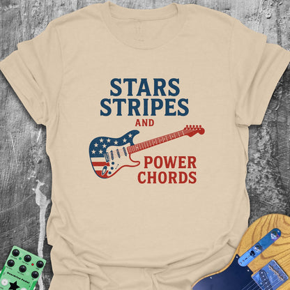 Stars, Stripes, Power Chords Tee