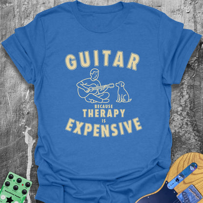Guitar...because it's Cheaper Than Therapy Tee