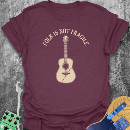 Folk Is Not Fragile Girl Guitarist Tee