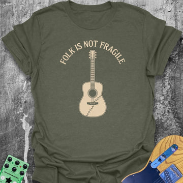 Folk Is Not Fragile Girl Guitarist Tee