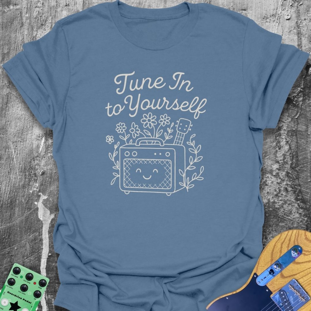 Tune Into Yourself Girl Guitarist Tee