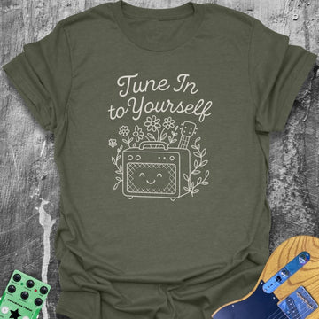 Tune Into Yourself Girl Guitarist Tee