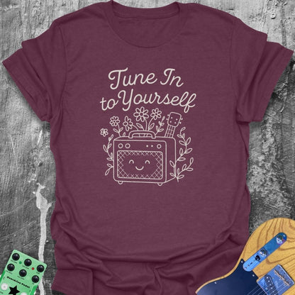 Tune Into Yourself Girl Guitarist Tee