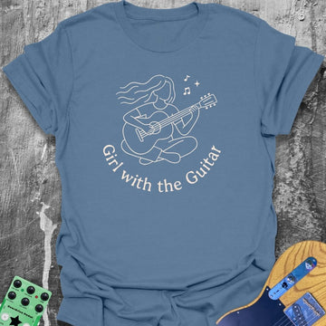 Girl with The Guitar Guitarist Tee