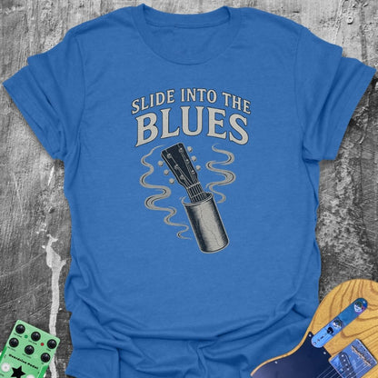 Slide Into The Blues Guitarist Tee