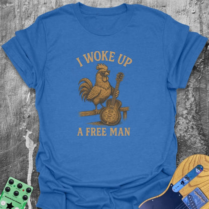 I Woke Up A Free Man Guitarist Tee