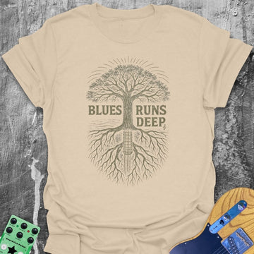 Blues Runs Deep Guitarist Tee