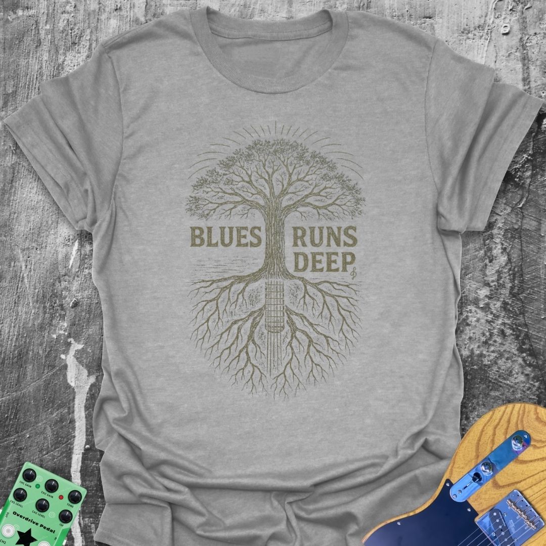 Blues Runs Deep Guitarist Tee