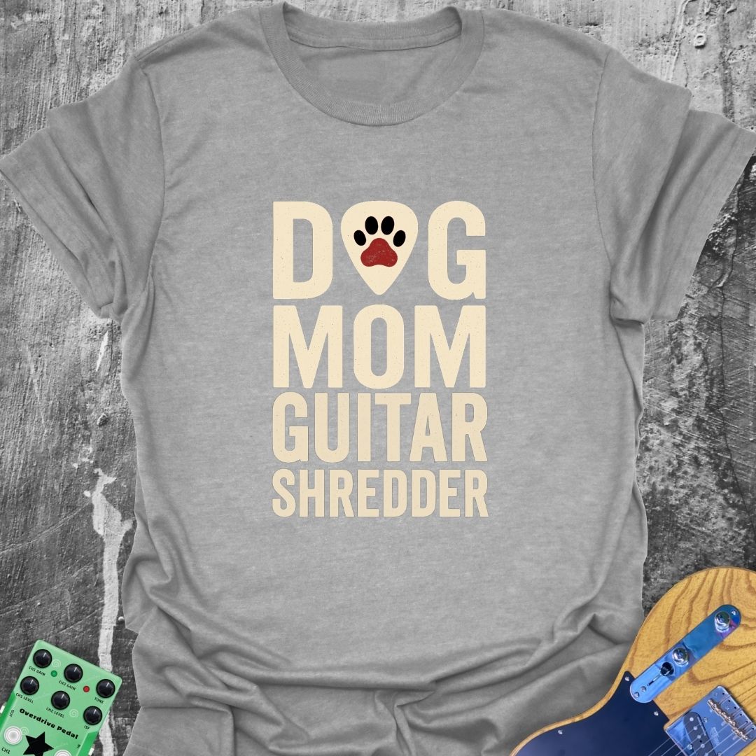 Dog Mom Guitar Shredder Music Tee