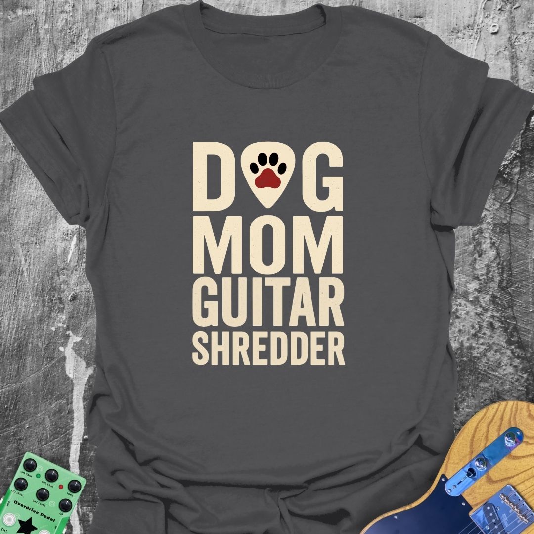 Dog Mom Guitar Shredder Music Tee