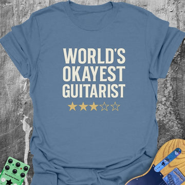 World's Okayest Guitarist Music Tee