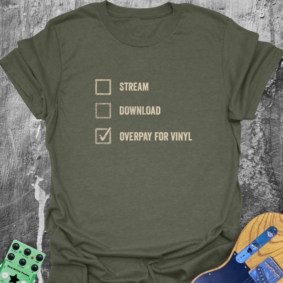 Stream Download Vinyl Music Tee