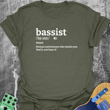 Bassist Definition Music Tee
