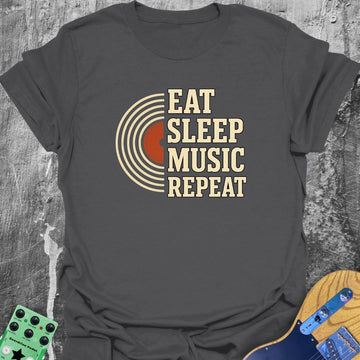 Eat Sleep Music Repeat Music Tee