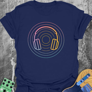 Neon Cans (Headphones) Music Tee