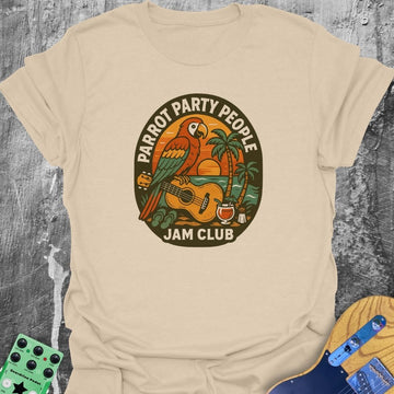 Parrot Party People Music Tee