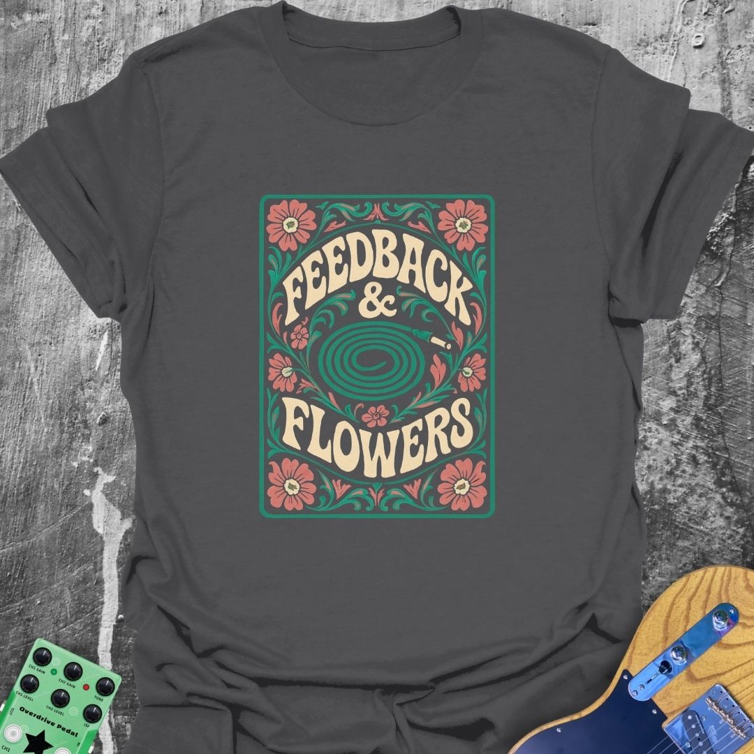 Feedback Flowers Music Tee