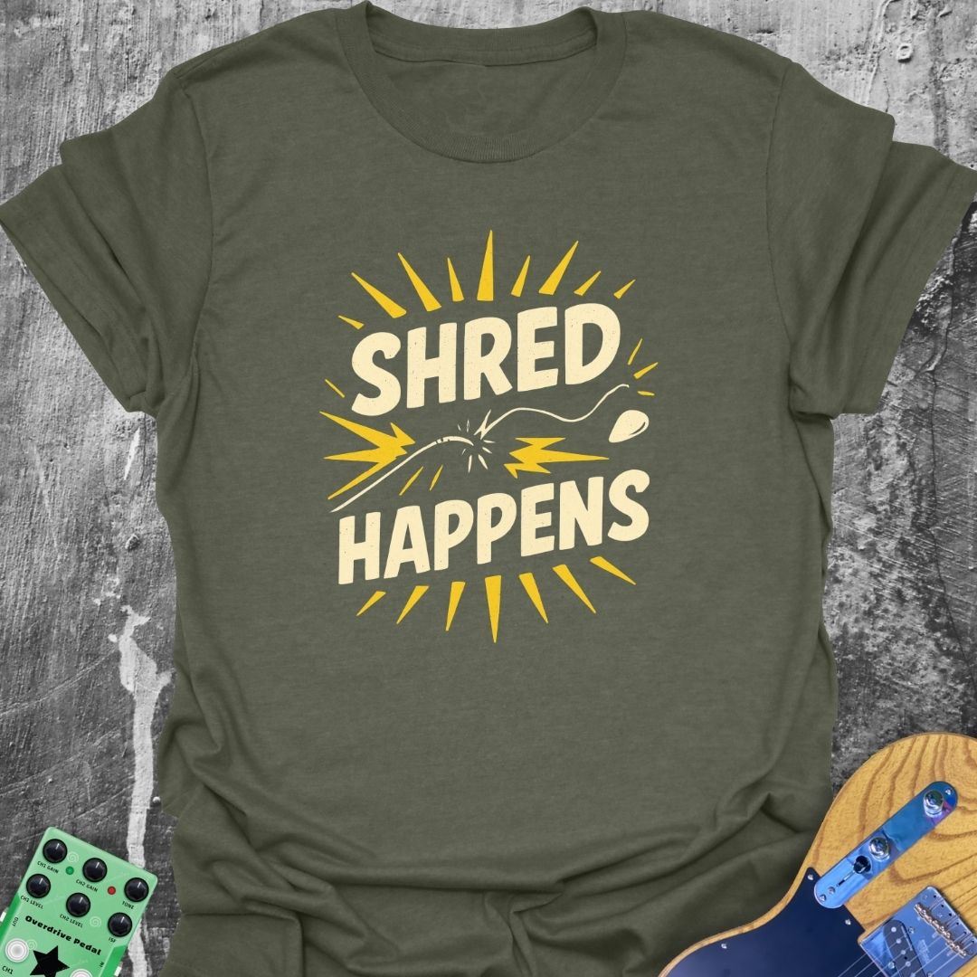 Shred Happens Music Tee