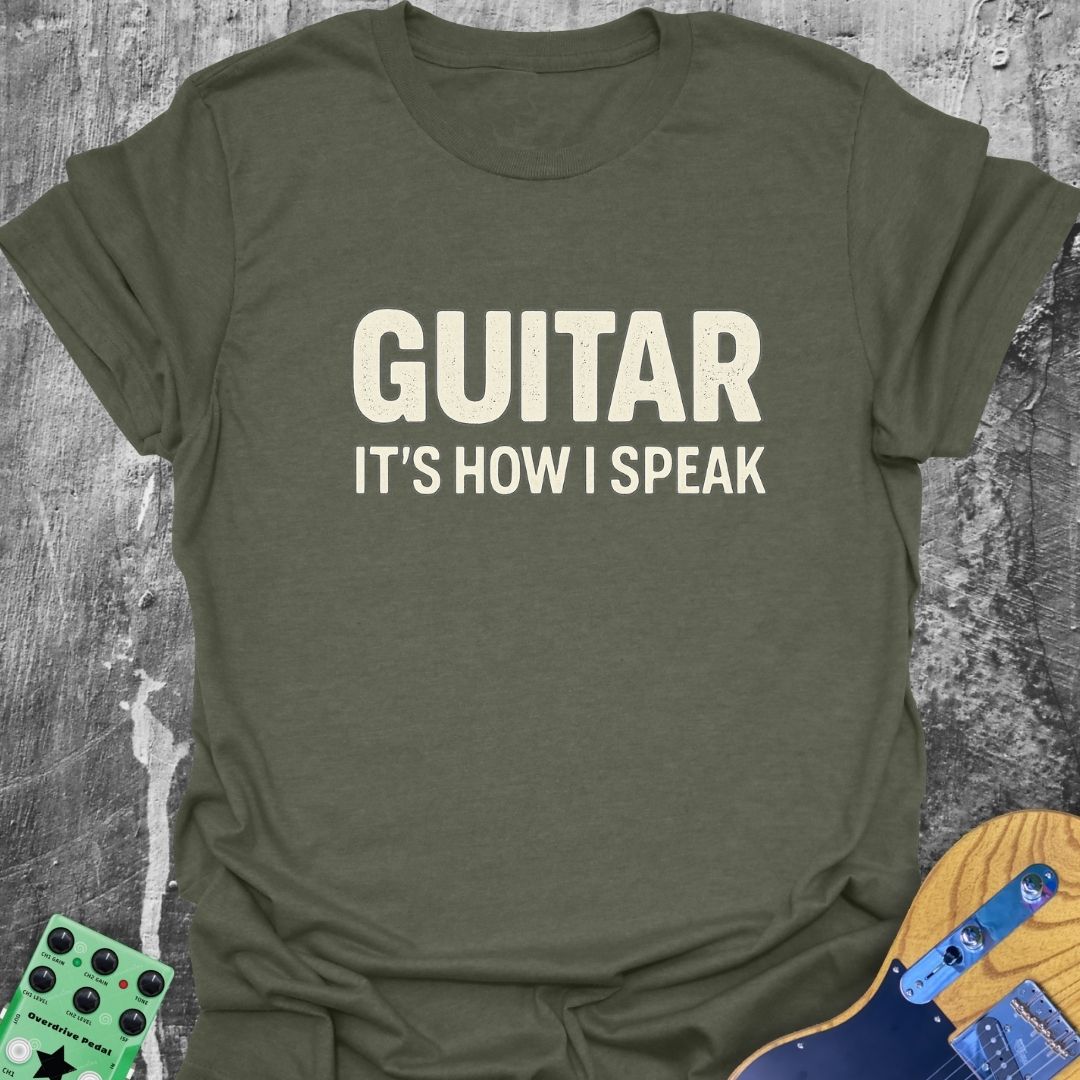 Guitar - It's How I Speak Music Tee