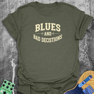Blues And Bad Decisions Music Tee