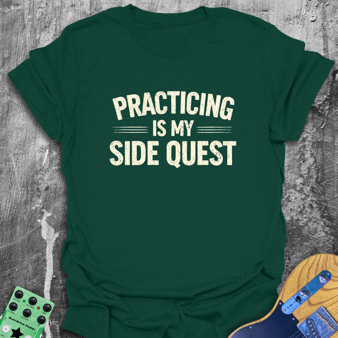 Practicing Is My Sidequest Music Tee
