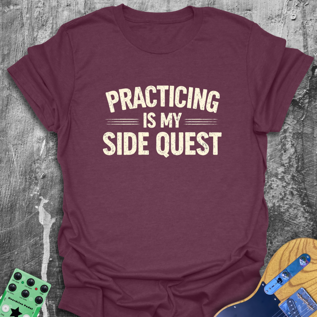 Practicing Is My Sidequest Music Tee