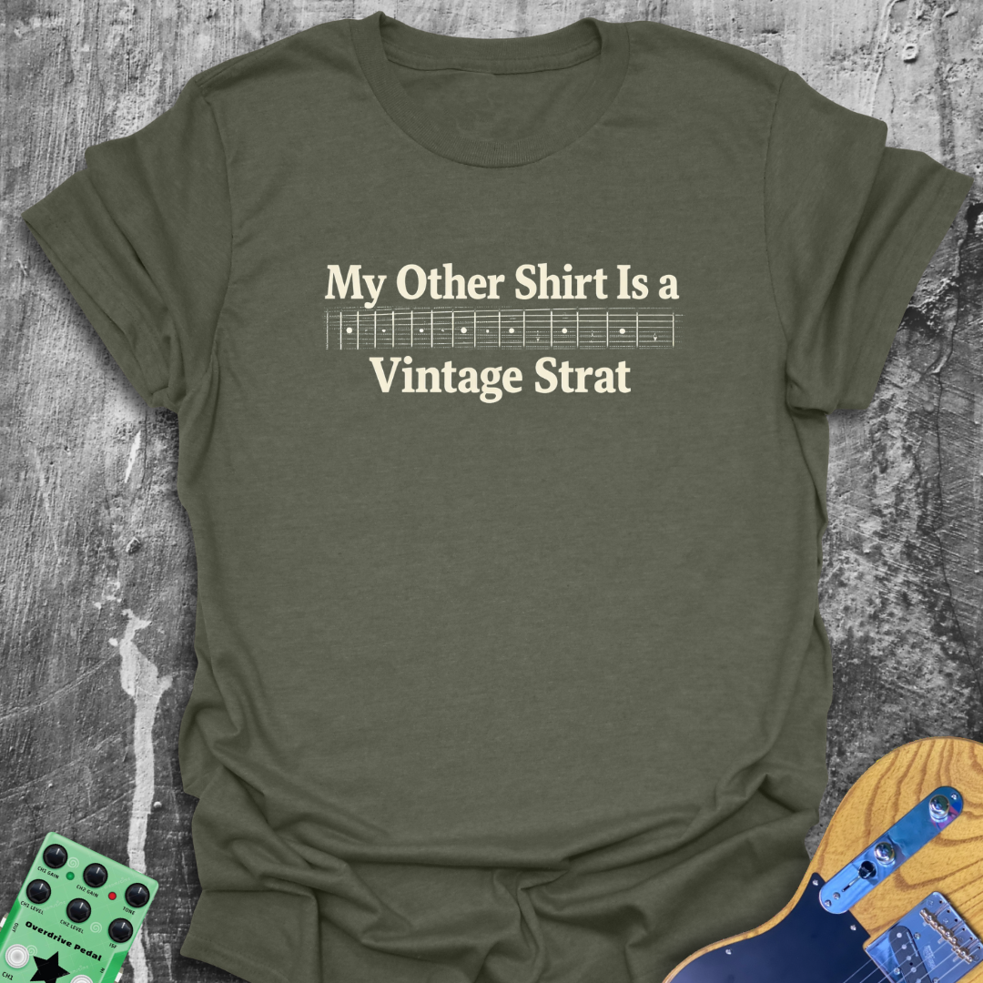 My Other Shirt is a Vintage Strat Music Tee