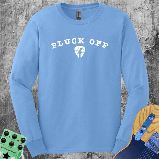 Pluck Off! Long Sleeve Guitar Shirt